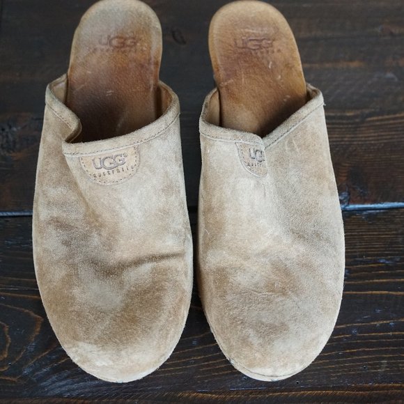 UGG Abbie Women's Suede Mule Clogs - Picture 2 of 12